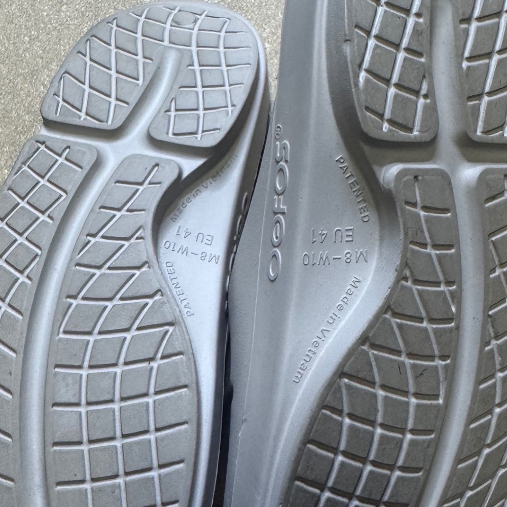 Oofos OOahh Recovery Slides Slate Gray Women 10 Men 8 Comfort‎ Sandals 1100 - Picture 6 of 7